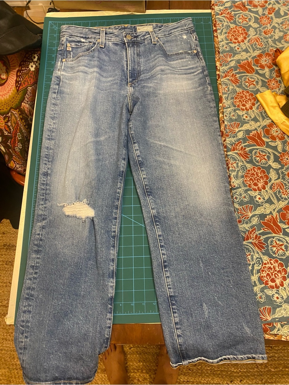 Ag Adriano Goldschmied Rhett high rise straight leg 360 contour jeans